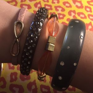 Variety of bracelets